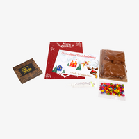 Präsentbox mit Lebkuchenhaus-Bastelset Inhalt 