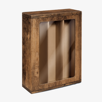 Praesentkarton, Holz mit Sichtfenster