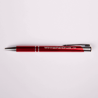 PREMIUM: Metall-Kugelschreiber glänzend mit beidseitiger Lasergravur