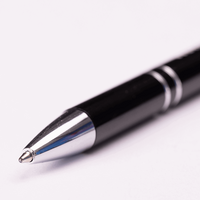 PREMIUM: Metall-Kugelschreiber glänzend mit einseitiger Lasergravur