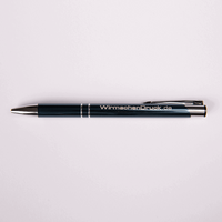 PREMIUM: Metall-Kugelschreiber glänzend mit einseitiger Lasergravur