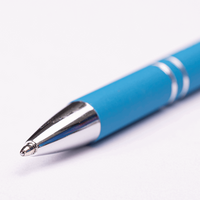 PREMIUM: Metall-Kugelschreiber Soft-Touchpen mit beidseitiger Lasergravur