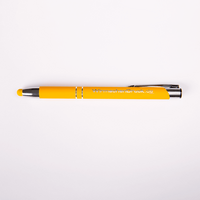 PREMIUM: Metall-Kugelschreiber Touchpen mit einseitiger Lasergravur