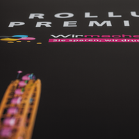 Bannerdisplay, frabig bedruckt