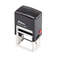 Stempel schwarz, farbigekissen, stehend