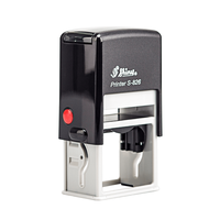 Stempel schwarz, farbigekissen, stehend