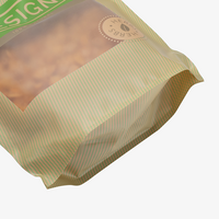 Recycelbarer Folien-Standbodenbeutel 11 x 19 x 7 cm mit individuellem Boden, von unten (Abb. durchsichtige Folie)