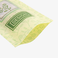 Recycelbarer Folien-Standbodenbeutel 8 x 13 x 5 cm mit individuellem Boden, von unten