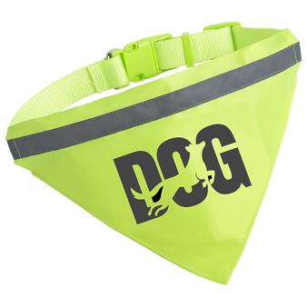 Reflektierendes Hundehalstuch mit einer Druckposition