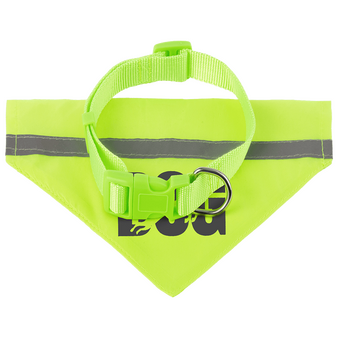 Reflektierendes Hundehalstuch mit einer Druckposition