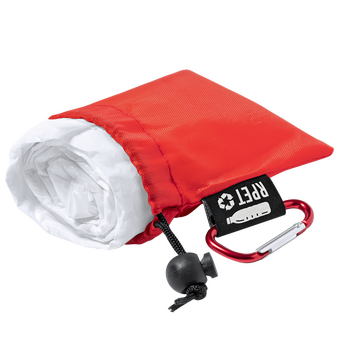 Regenponcho aus LDPE in Tragetasche, ohne Werbeanbringung