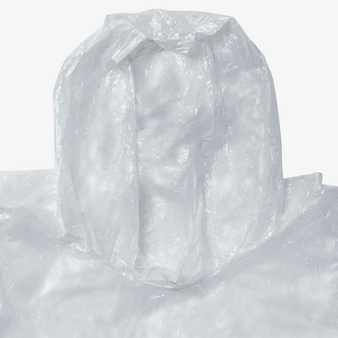 Regenponcho aus LDPE in Tragetasche, Poncho