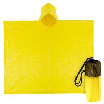 Regenponcho aus PEVA im Trageetui, ohne Werbeanbringung