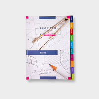 Registerblätter, farbig bedruckt, motiv