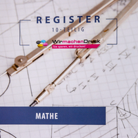 Registerblätter, farbig bedruckt, motiv