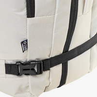 Reiserucksack aus RPET mit Anti-Diebstahltasche, Detail Clip zur Erweiterung