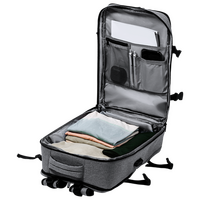 Reiserucksack aus wasserfestem RPET mit Diebstahlschutztasche, Schuhfach