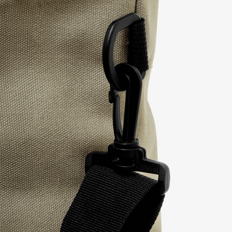 Reise-/Sporttasche aus recyceltem Canvas, Detail Gurt