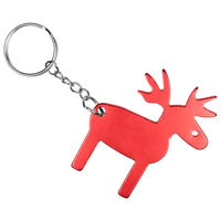 Schlüsselanhänger Rentier ront von vorne unbedruckt