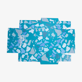 Karton, farbig bedruckt, Muster, flach