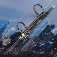 Ringbuch, farbig bedruckt, offen, Verschluss