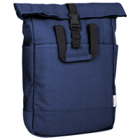 Rolltop-Rucksack aus recyceltem Canvas, Farbe blau