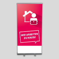 Bannerdisplay, farbig beduckt, Motiv