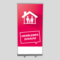 Bannerdisplay, farbig beduckt, Motiv