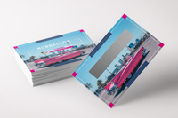 Rubbellos, farbig bedruckt, rechteck