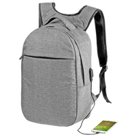 Rucksack aus Polyester mit RFID-Ausleseschutz, USB-Anschluss