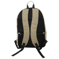 Rucksack aus recyceltem Canvas mit Diebstahlschutztasche, Rückseite