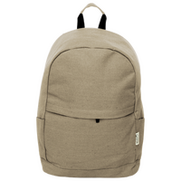 Rucksack aus recyceltem Canvas mit Diebstahlschutztasche, ohne Werbeanbringung