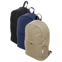 Rucksack aus recyceltem Canvas mit Diebstahlschutztasche, Farbauswahl