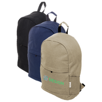 Rucksack aus recyceltem Canvas mit Diebstahlschutztasche, Farbauswahl