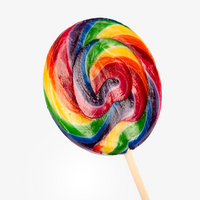 Rund-Lolli, 4/0-farbig einseitig bedruckt