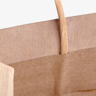 Rundum bedruckte Papiertragetasche mit Papierkordeln, 10 x 40 x 10 cm, 4/0-farbig + Weißdruck