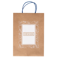 Papiertragetaschen mit Papierkordeln, 24 x 34 x 9 cm, 1/0 farbig