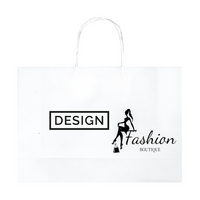 Papiertragetaschen mit Papierkordeln, 25 x 21 x 9 cm, 1/0 farbig