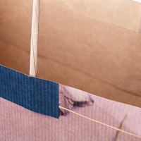 Papiertragetaschen mit Papierkordeln, 48 x 35 x 13 cm, 4/0 farbig + Weißdruck