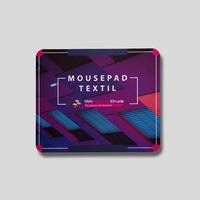 Bedrucktes Textil-Mousepad Gesamtansicht