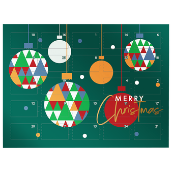 Sarotti-Naps-Adventskalender, 4/0-farbig bedruckt