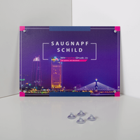 Platte, farbig bedruckt, rechteck mit Saugnapf