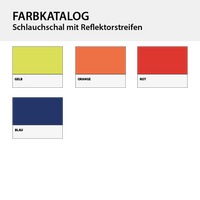 Schlauchschal aus Polyester mit Reflektorstreifen, Farbauswahl