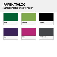 Schlauchschal aus Polyester, Farbauswahl