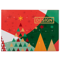 Schoko-Adventskalender, Klassik-Wandkalender, Querformat, 4/0-farbig bedruckt