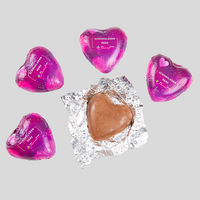 Schokoladenherz, bedruckt, liegend