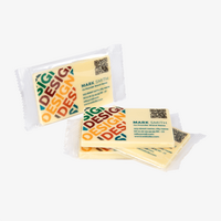 Schokoladen-Visitenkarte, ca. 25 g, 4/0-farbig einseitig bedruckt