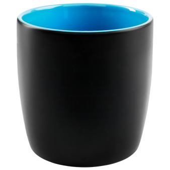 Schwarze Tasse f&uuml;r Lasergravur