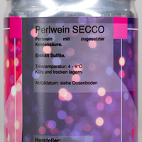 Dose, farbig bedruckt, motiv