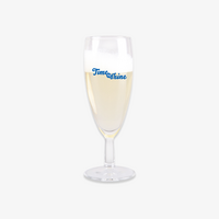 Sektglas, farbig bedruckt